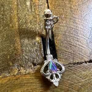 Shiny belly ring